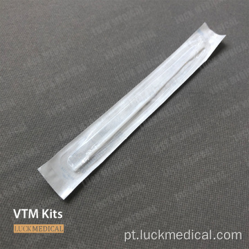 Tubo VTM de 10 ml com kit de swab fda